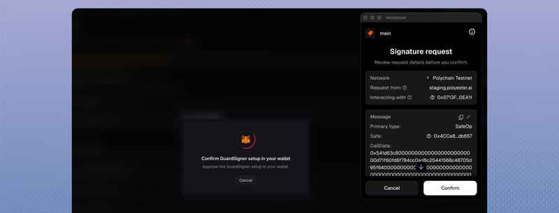 Confirm GuardSigner setup in your wallet